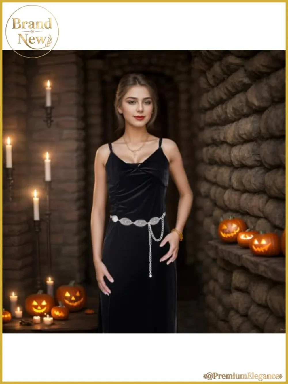 Women Metal Concho Chain Belt Western Boho Cowgirl Waist Links Dress Jeans
